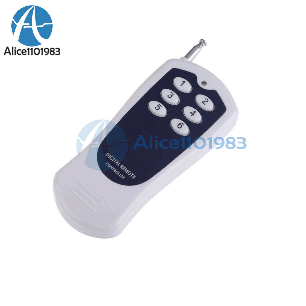 DC 12V 6CH Channel RF Wireless Remote Control Switch Transmitter 315MHz Module