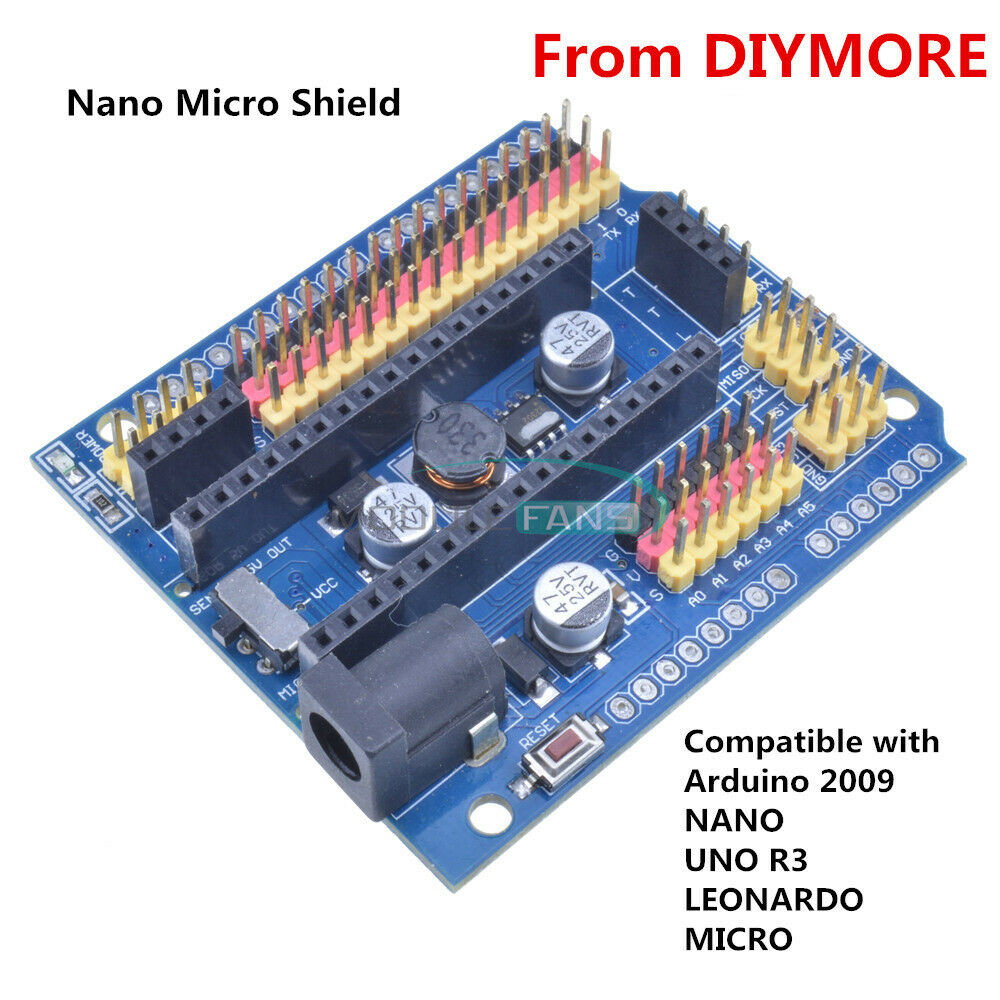 Atmega328P Smart Car Kits + UNO R3 + Nano V3.0 I/O Shield + L298N Motor Driver