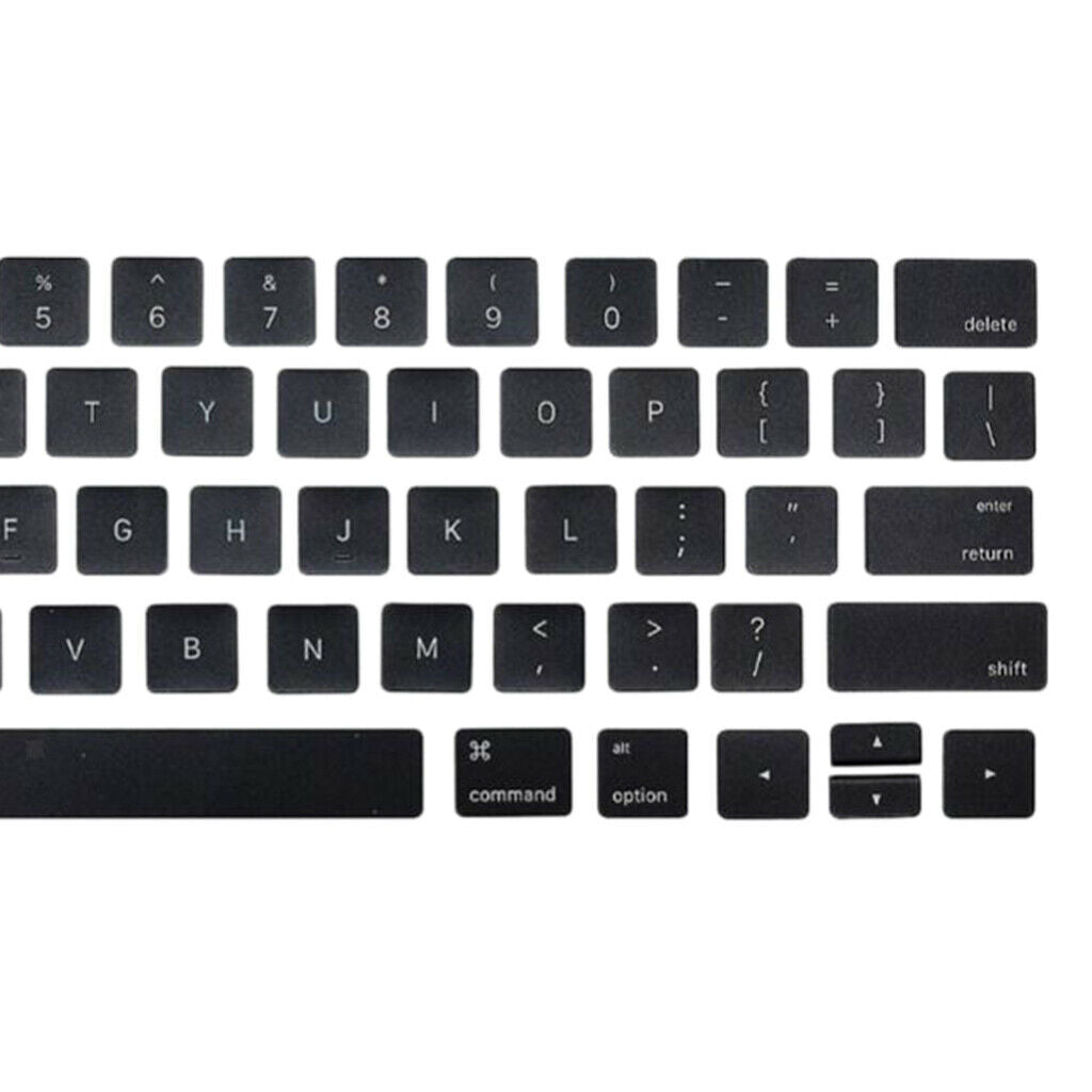 Replacement US Keyboard Key Caps Covers One Set for MacBook 15" A1707 16 17
