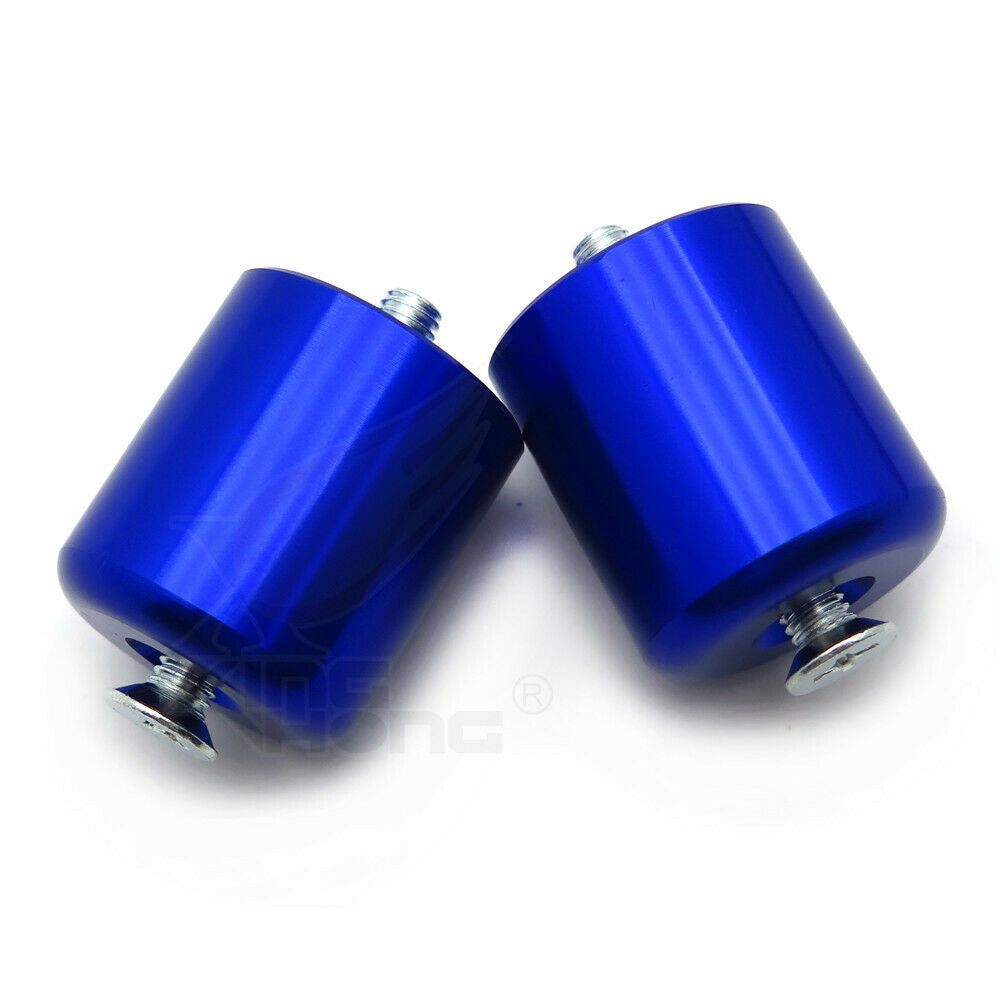 BLUE Hand Bar End For 1999-2012 Suzuki GSXR 600 750 1000 GSX1300R Hayabusa