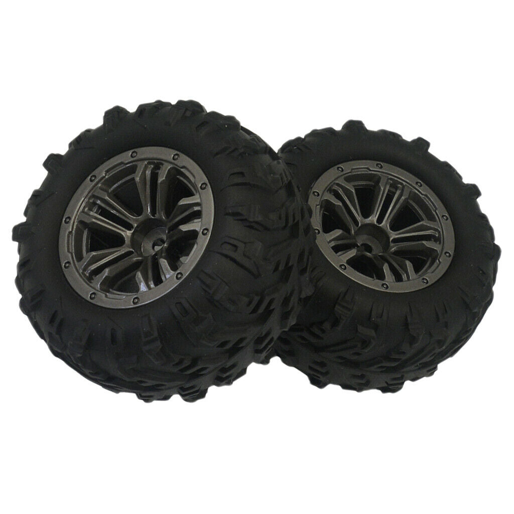 1Pair RC Car Wheel Tyres Tire for Xinlehong Q901 Q902 Vehicle DIY Black