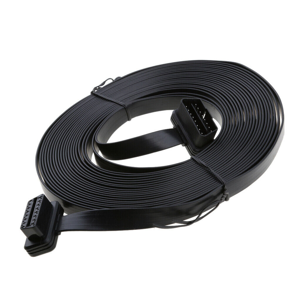 10m 32.8ft OBD2 16-Pin Male to Female Extension Cable Connector Plug Wire
