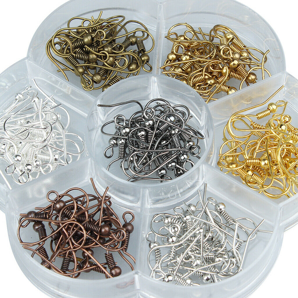 140x Various Earring Hooks Ear Wire Jewelry Making Findings Starter Kit
