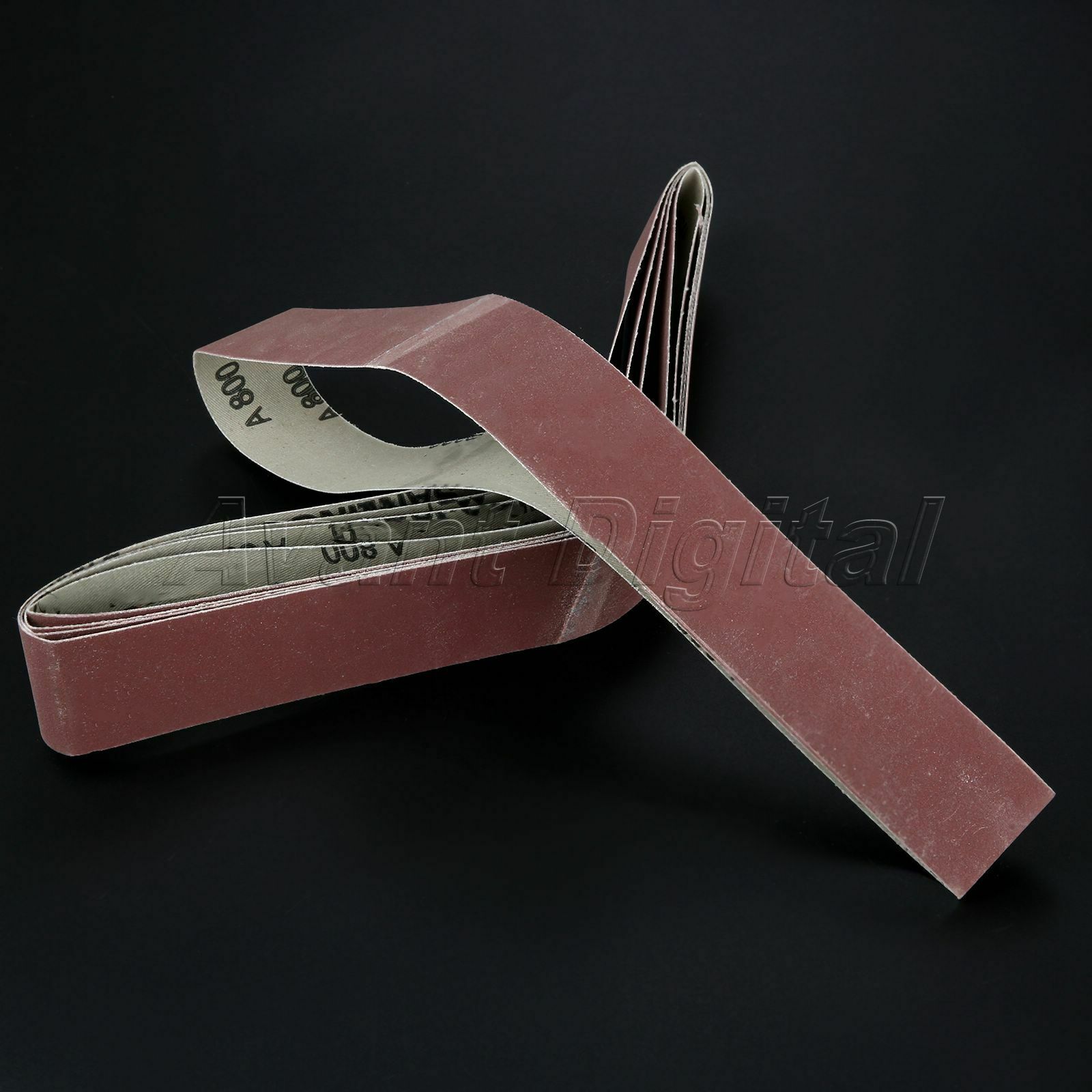 Aluminium Oxide 800# Grit Sharpening Belts Abrasive Polishing Sanding Paper 5pcs