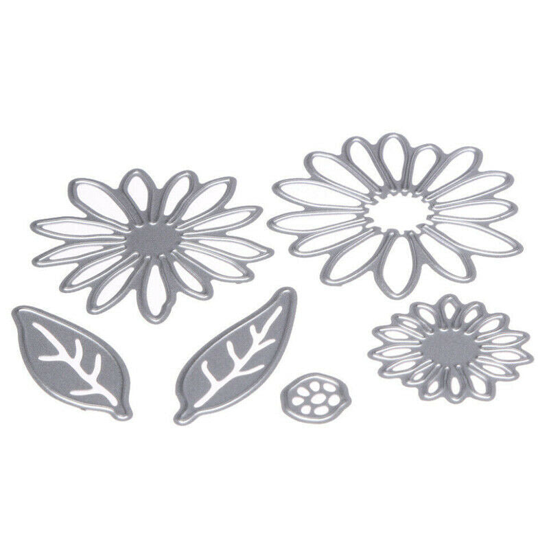 6Pcs Chrysanthemum  DIY Daisy Flower Die Set Metal Cutting Die Cutter Cards