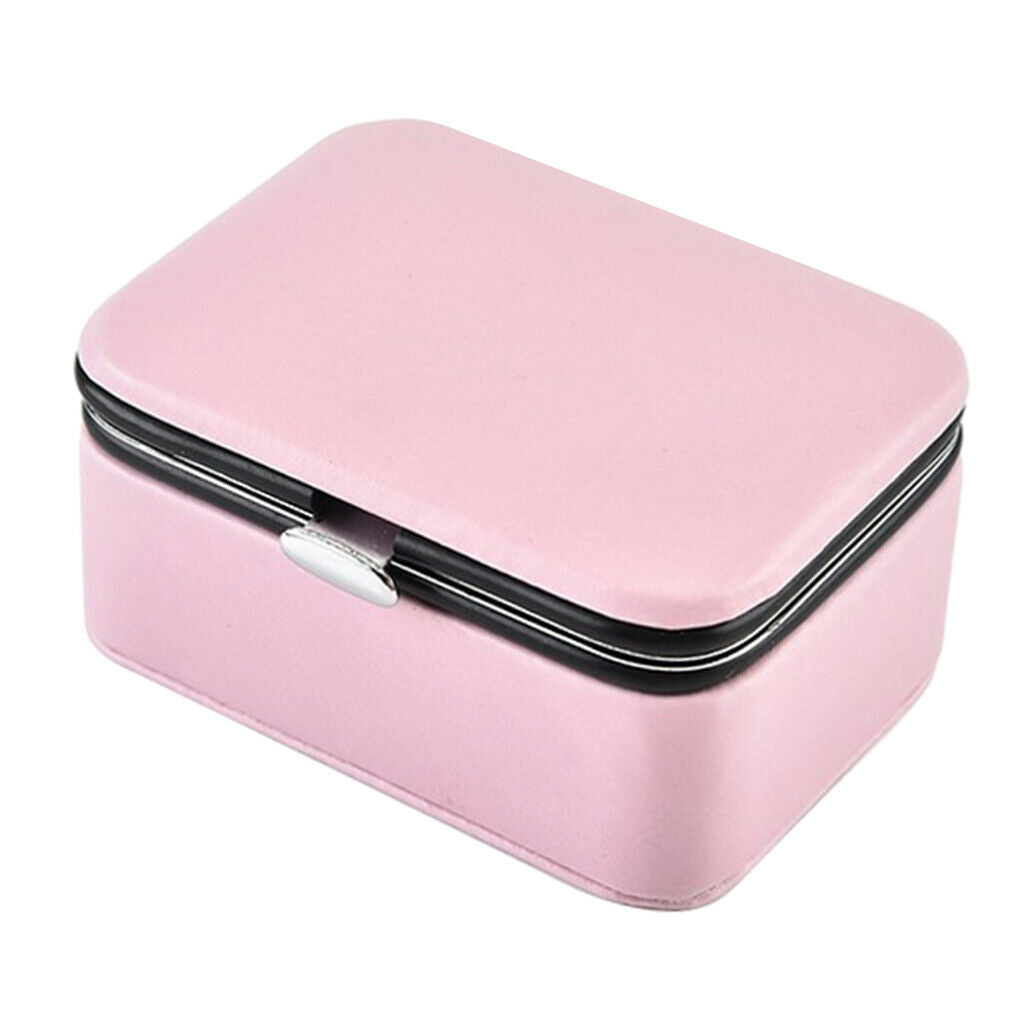 2 Pack Jewelry Gift Box Earrings Trinket Showcase Jewelry Accessories Pink