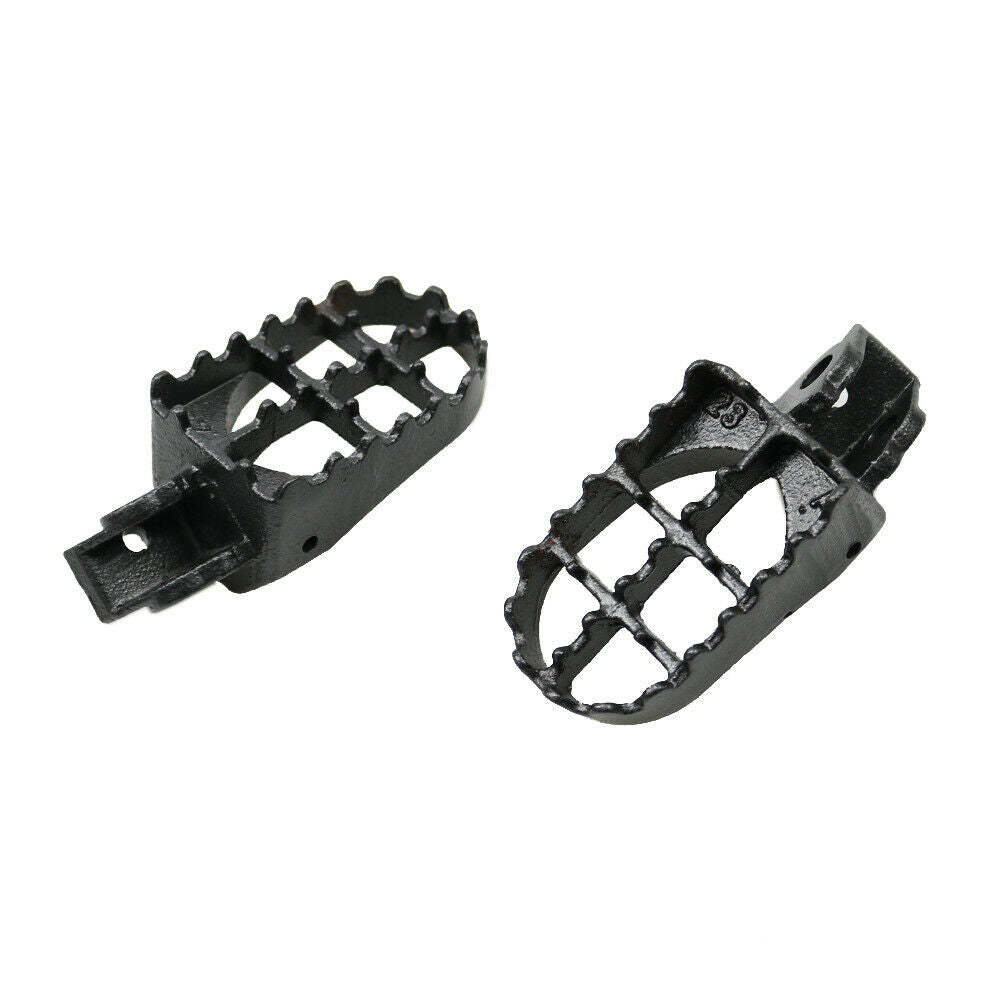 Grey Off-road Dirt Bike Steel Foot Pegs For Kawasaki KX65 80 85 100 1998-2012