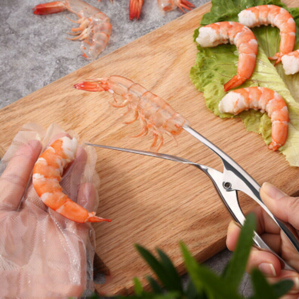 Stainless Steel Peel Shrimp Crayfish Shell Take Meat Shrimp Separation Tools