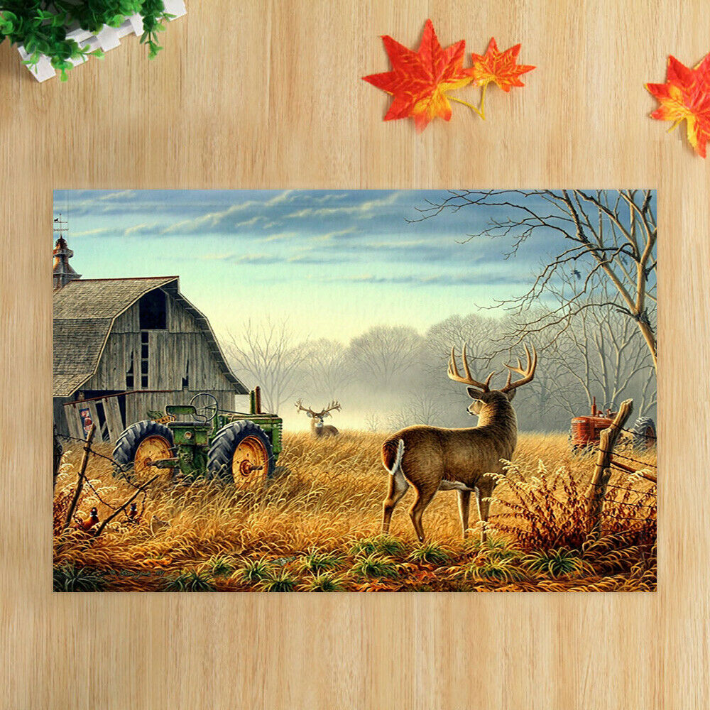 Animal Deer Non-Slip Bathmat Bathroom Rug Door Front Door Mats 16x24"
