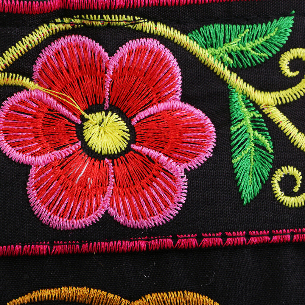 3x Boho Women Handbag Handmade Embroidered Tote Bag Handle Structured Beach Bag