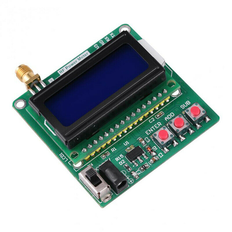 6ï½ž12 VDC Digital RF Power Meter -75 ï½ž +16dBm Ultra-small LCD Auto Backlight os12
