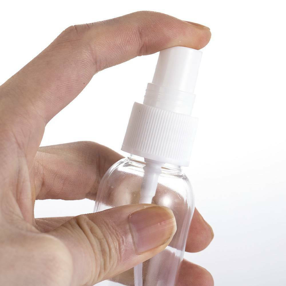Lots 5Pcs 60ml 2OZ Travel Transparent Plastic Empty Spray Bottle Set Reuse US