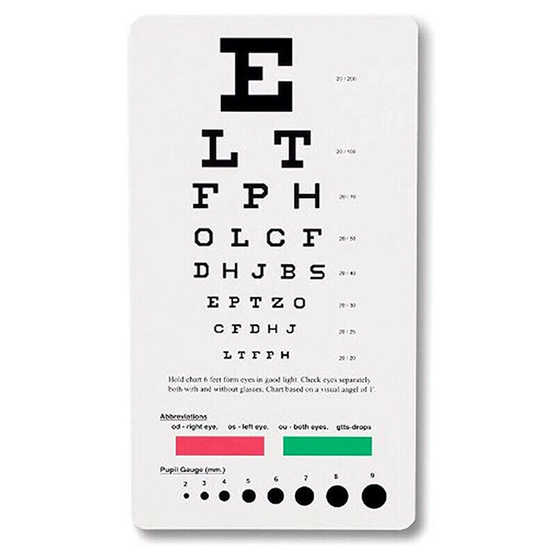 Snellen Eye Wall Chart Wall Art Painting Print On Silk Canvas Poster Home De LQ