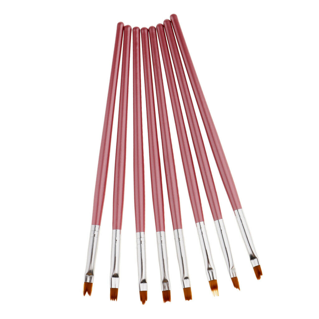 8 Piece Nail Art Design Drawing UV Gel Painting Polish Brush Kit Manicure