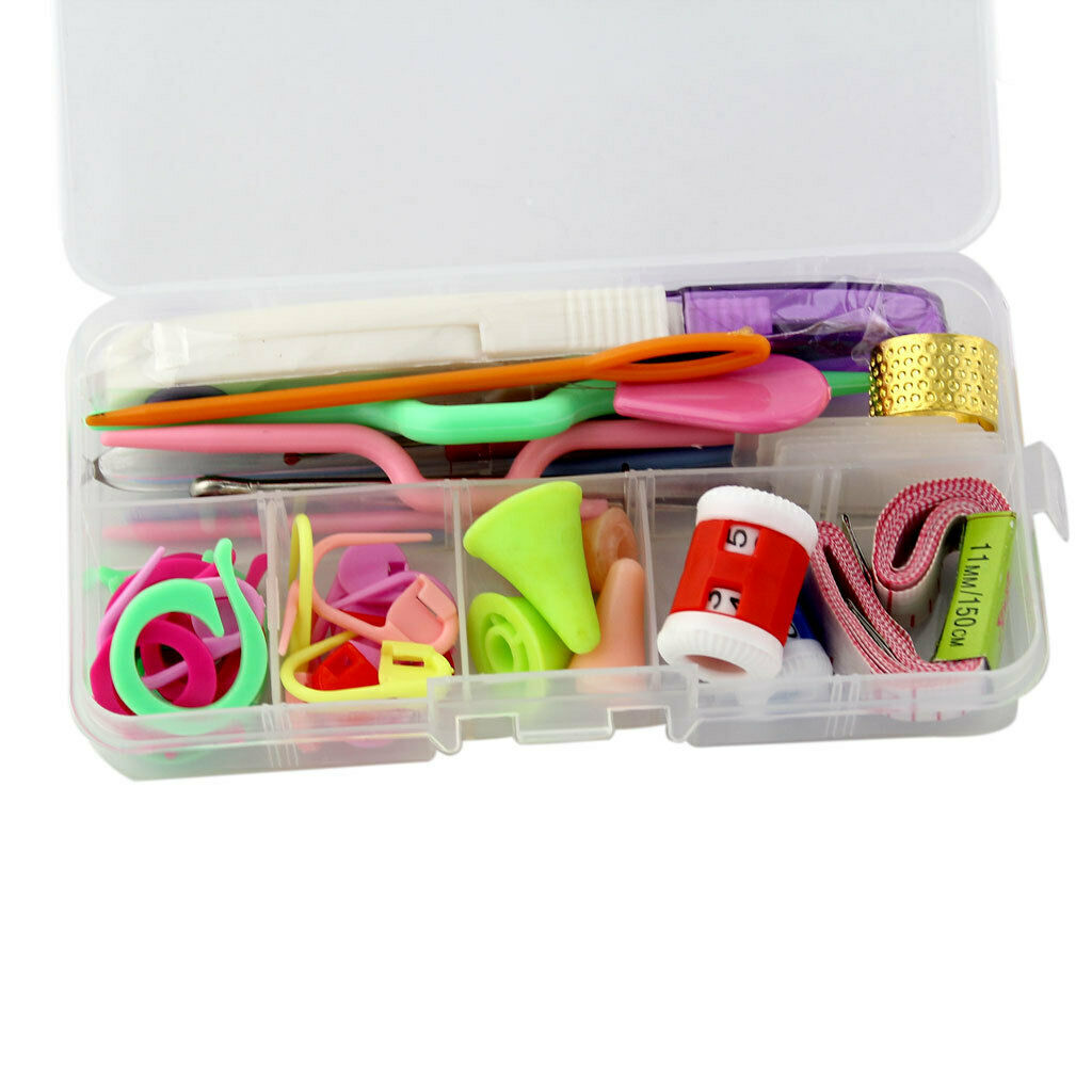 Crochet Hook Set Knitting Needles with Organizer Case Complete Accessories Kits