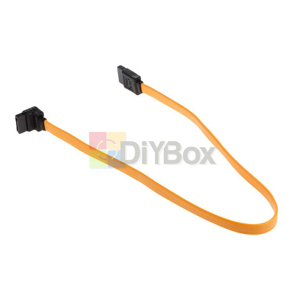 Serial SATA ATA RAID HDD DATA Hard Drive Signal Cable Straight-Right Angle 2PCS