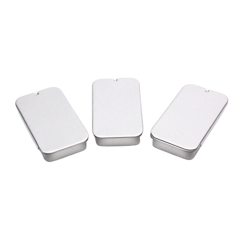 3pcs Iron Box Slide Cover Storage Box Jewelry Pill Cases Tin Boxes Contai.l8