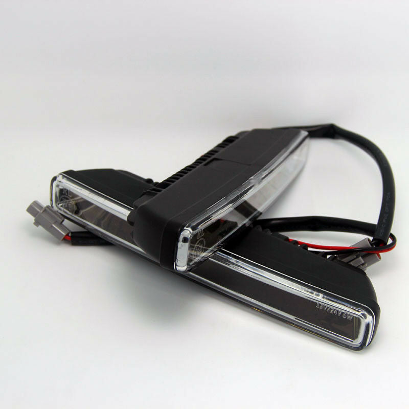 2x DRL White COB LED Daytime Running Driving Lights Fog lamps kit 6000K Xenon