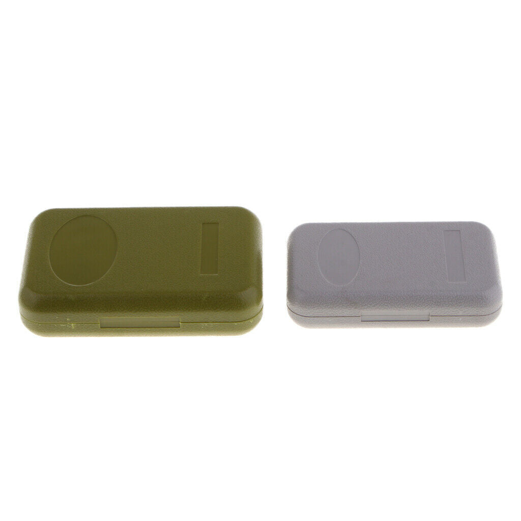 2PCS   Fly Fishing Box Portable Slit Foam Fish Lures Hooks Jigs Case