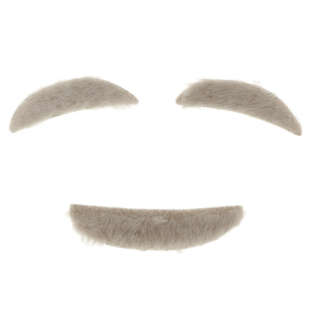 Self-adhesive eyebrows and mustache for carnival party