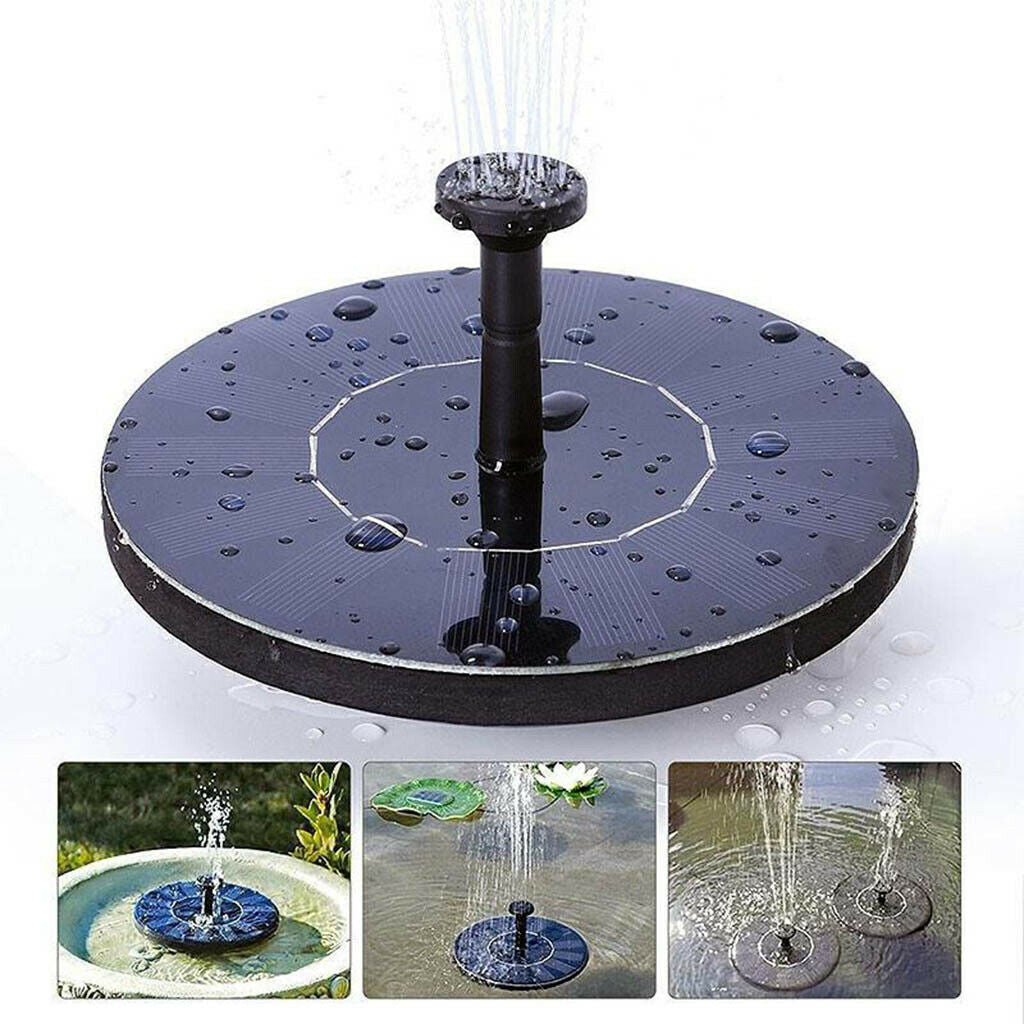 Solar Fountain Pump for Bird Bath Solar Panel Water Pump Pond Garden Pump