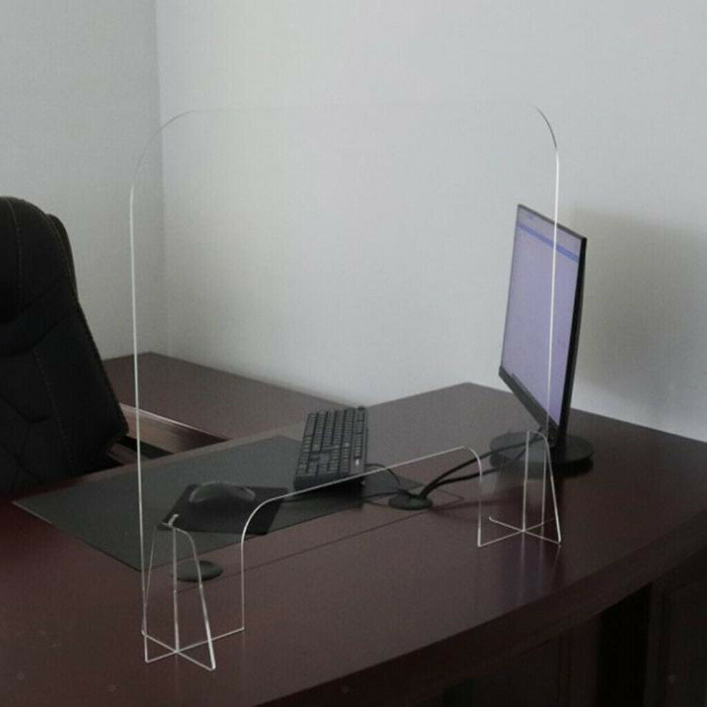 Nail Salon SNEEZE GUARD Acrylic Barrier Desktop Countertop Shield Screen