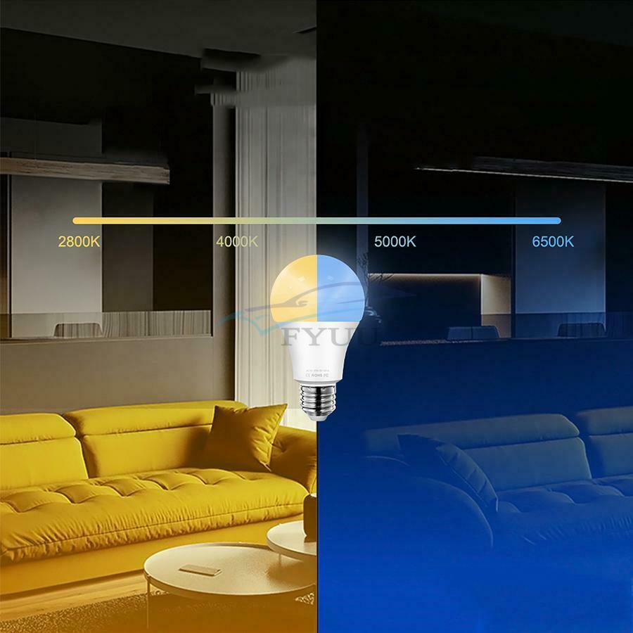 1 Piece Base E27 Remote Control WIFI Smart Light Bulbs For IOS/Android System