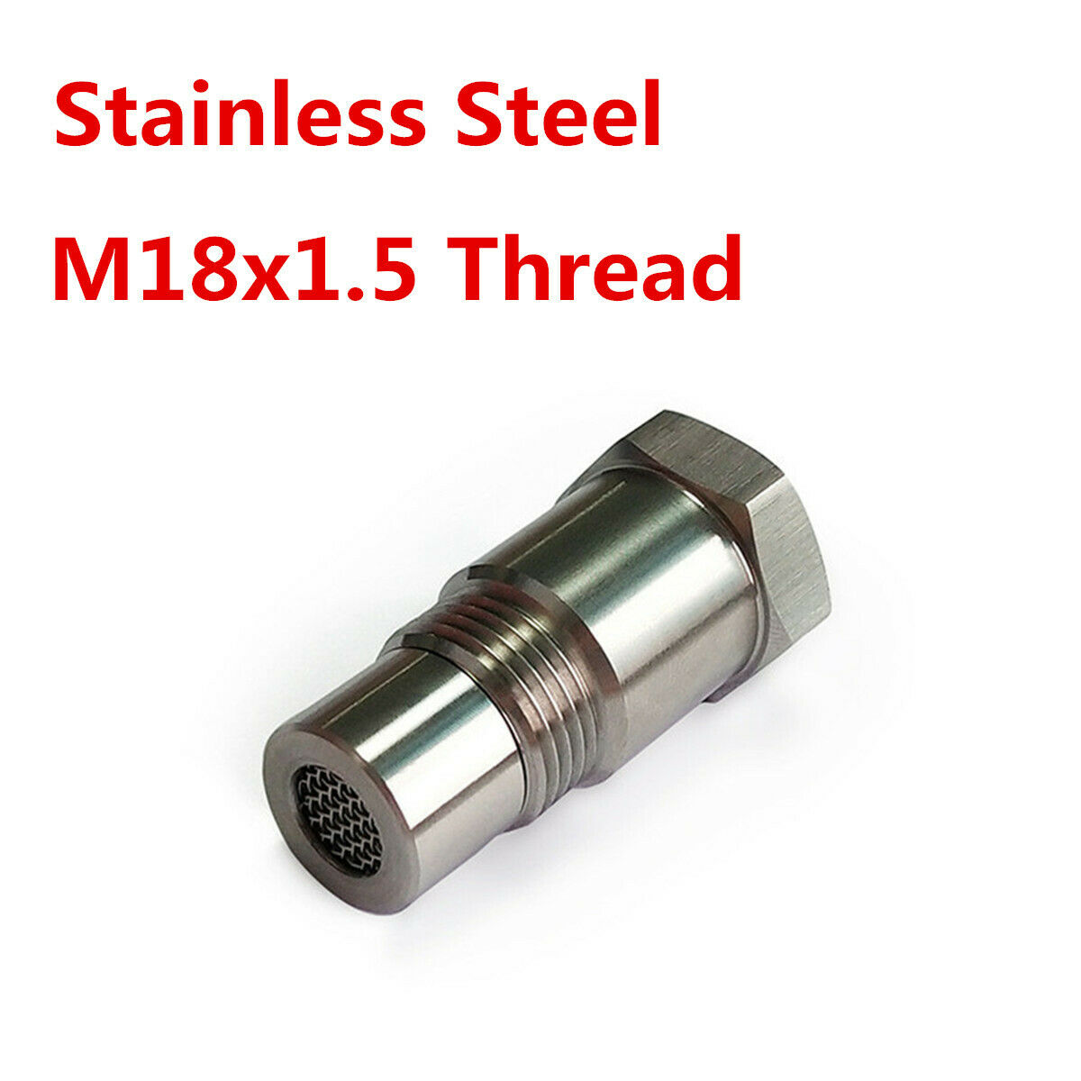 Stainless Steel Oxygen Sensor Extender Adapter Spacer HHO O2   M18x1.5