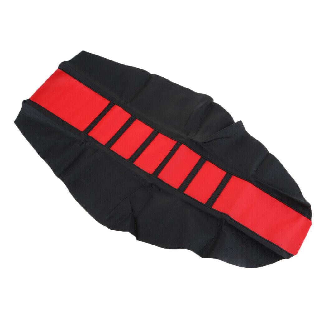 Universal Leather Gripper Soft Seat Cover for WR YZF CRF Motorcycle Red