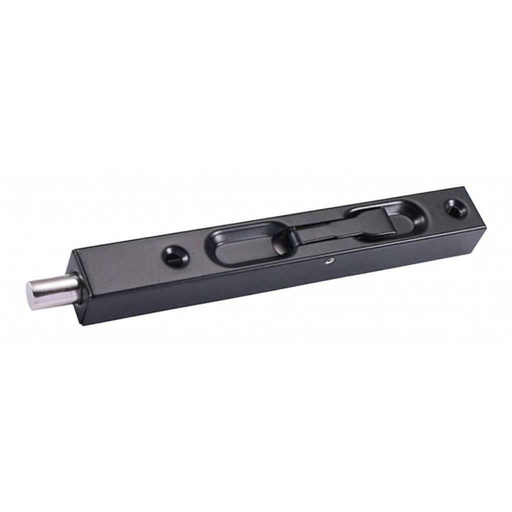 6inch Fireproof Stainless Steel Flush Hidden Door Security Bolt Latch Black
