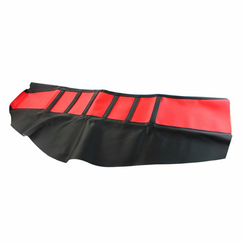 Motorcycle Red Rubber Pro Ribbed Gripper Soft Seat Cover For HXXda CRF450X 05-16