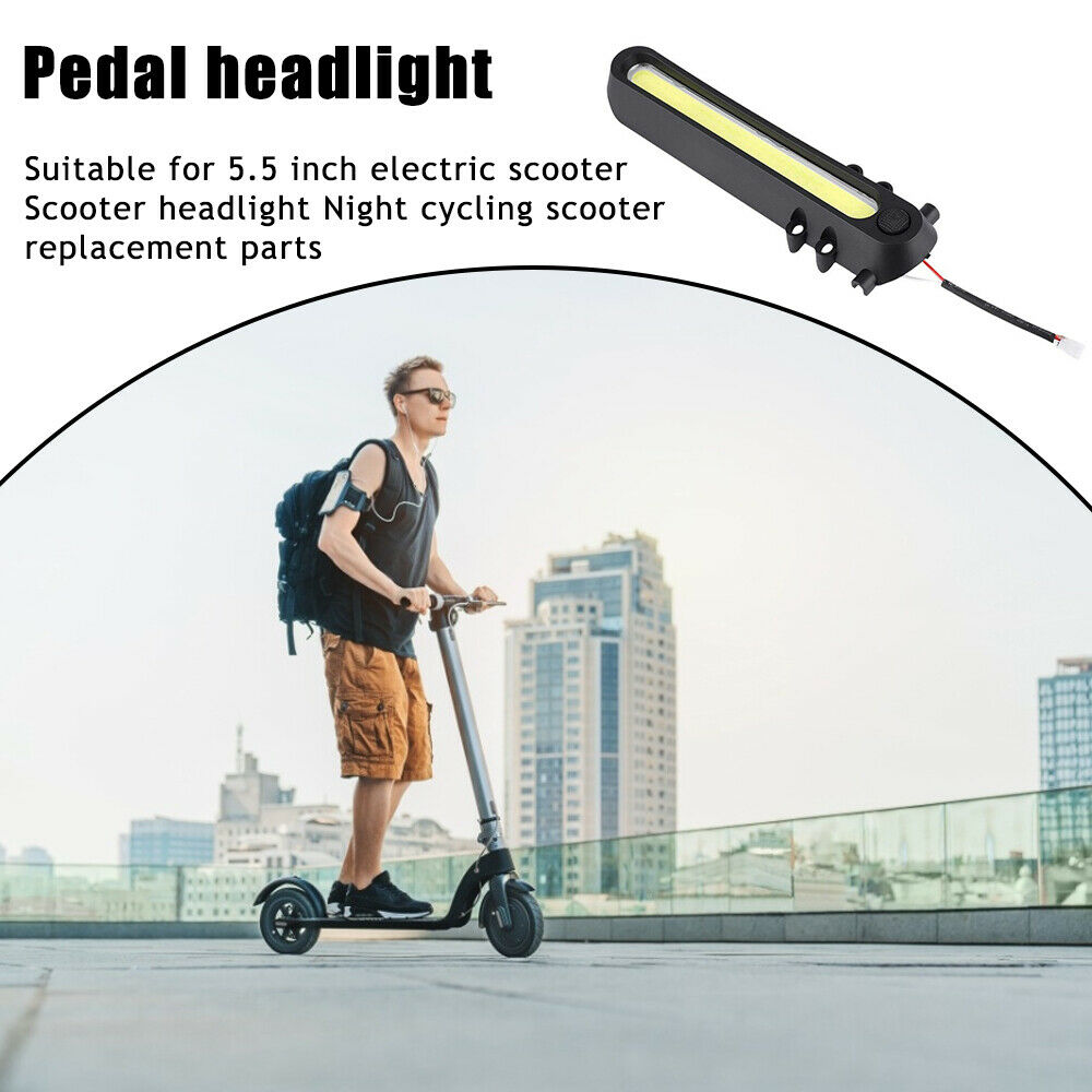 Front LED Headlight Lights Night Riding Flashlight 5.5 Inch Lamp Carbon Fiber LI