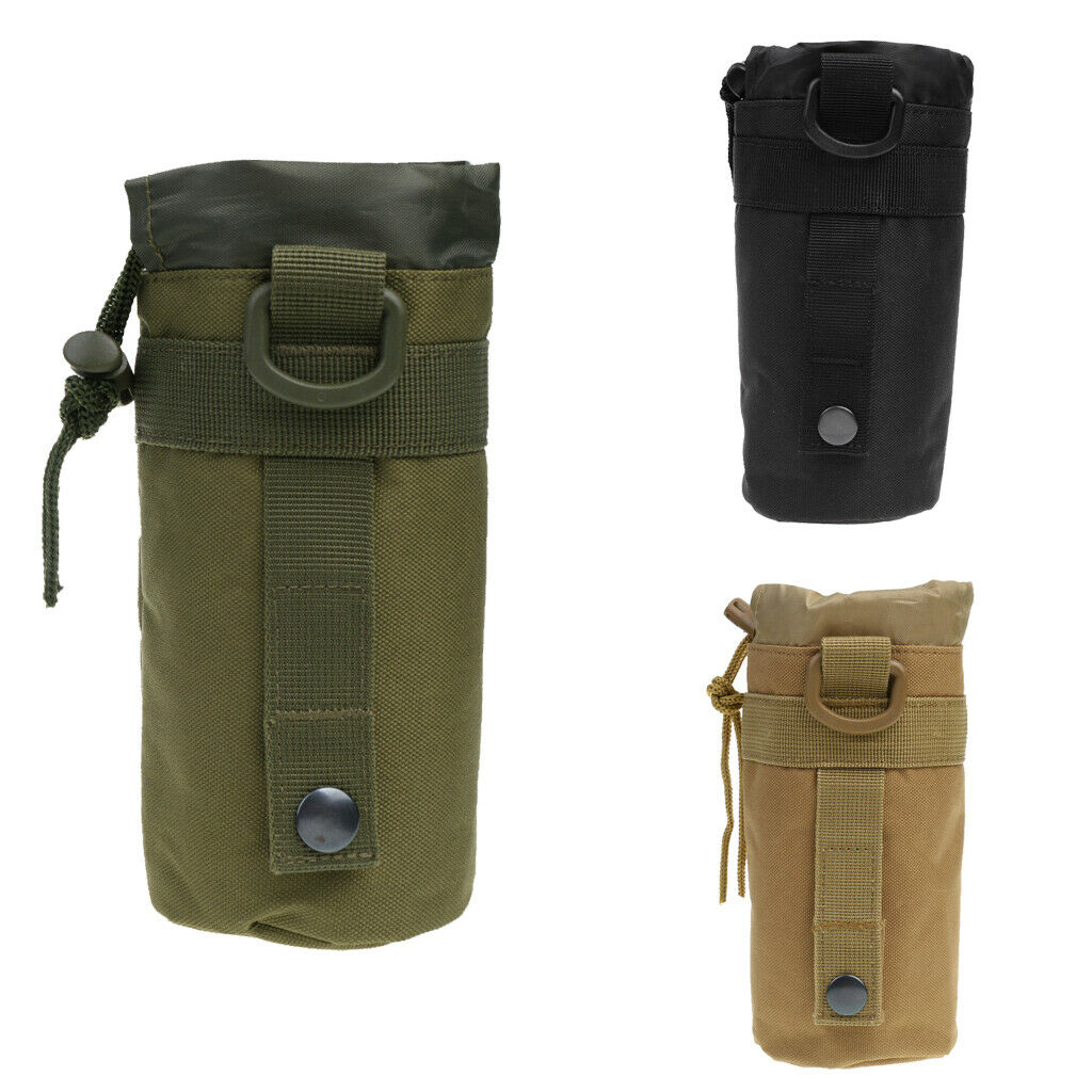 Premium Outdoor Molle Water Bottle Bag Pouch Backpack Belt Holder Green