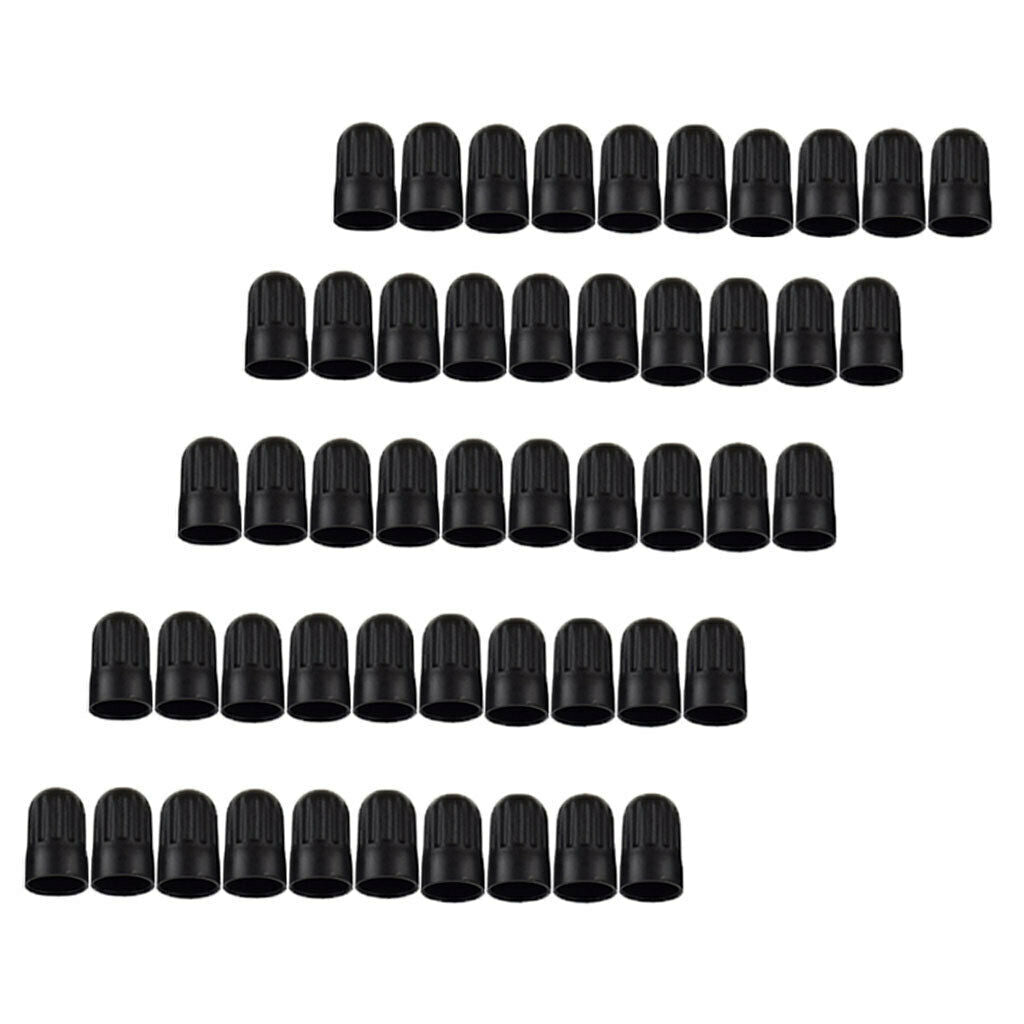 50pcs Car Motorcycle  Wheel Plastic Tire Rod Valve Dust Cover