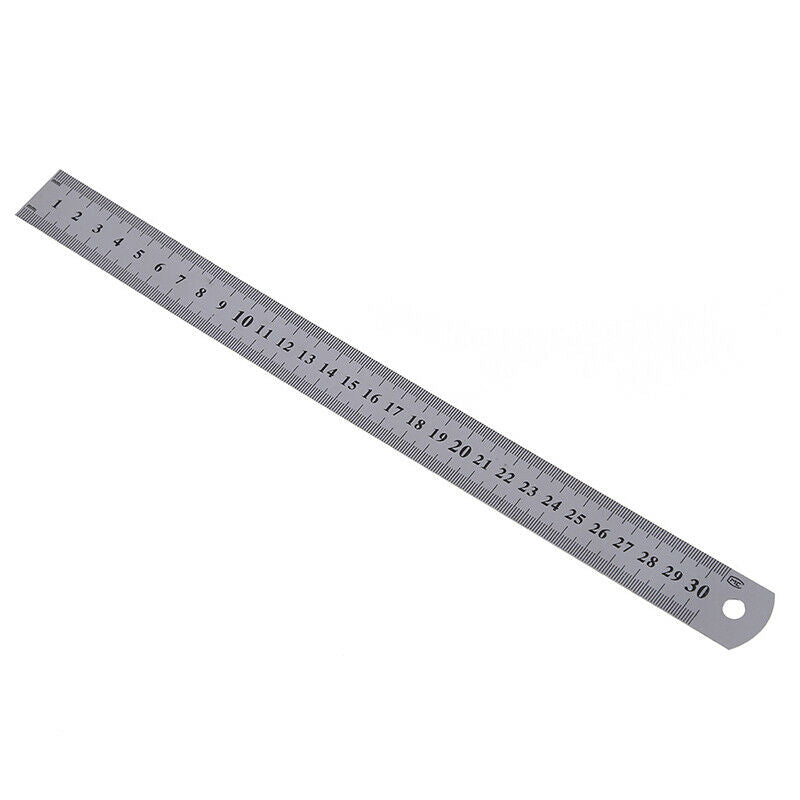 Stainless Steel Ruler Measure Metric Function 30cm 12Inch L6K2K2