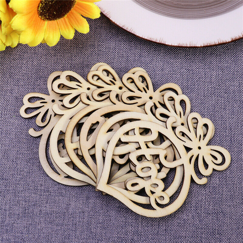 6 pieces wooden Christmas label Christmas ornaments Christmas party decorat KX