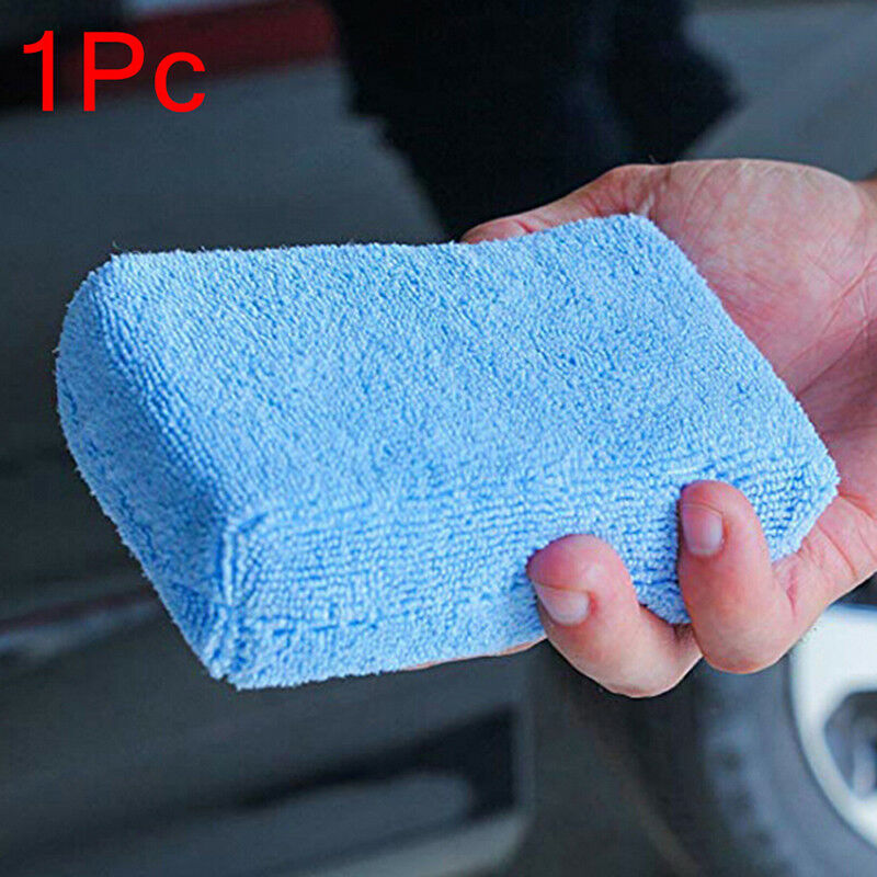Microfiber Car Washing Sponge Automobile Cleaning Cloths Car Wax Polishin.l8