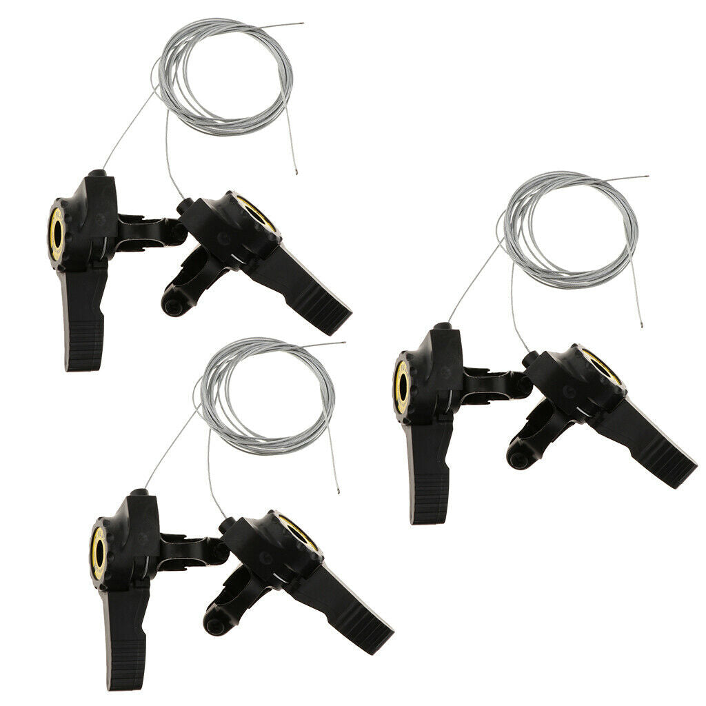 3 Pairs of Preumium & Universal Mountain Bike Thumb Shifter Set with Brake Shift