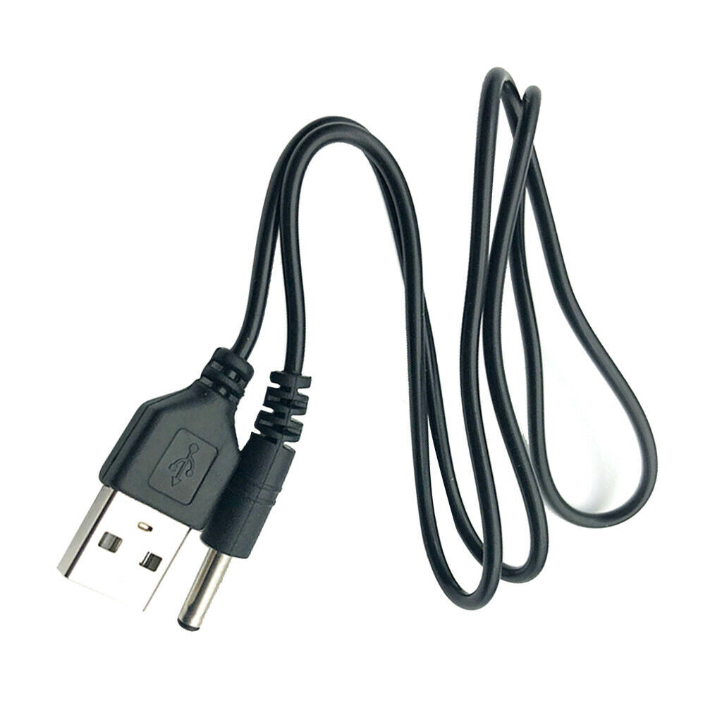 USB2.0 To DC3.5mm Charging Cable 5V Power Cable DC Charging Cable 50cm-black