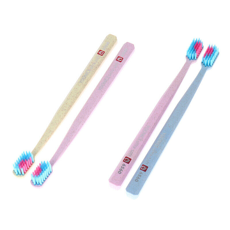 2pc Soft-bristle Heart Couple Brush Teeth Eco Friendly Adults Toothbru.l8