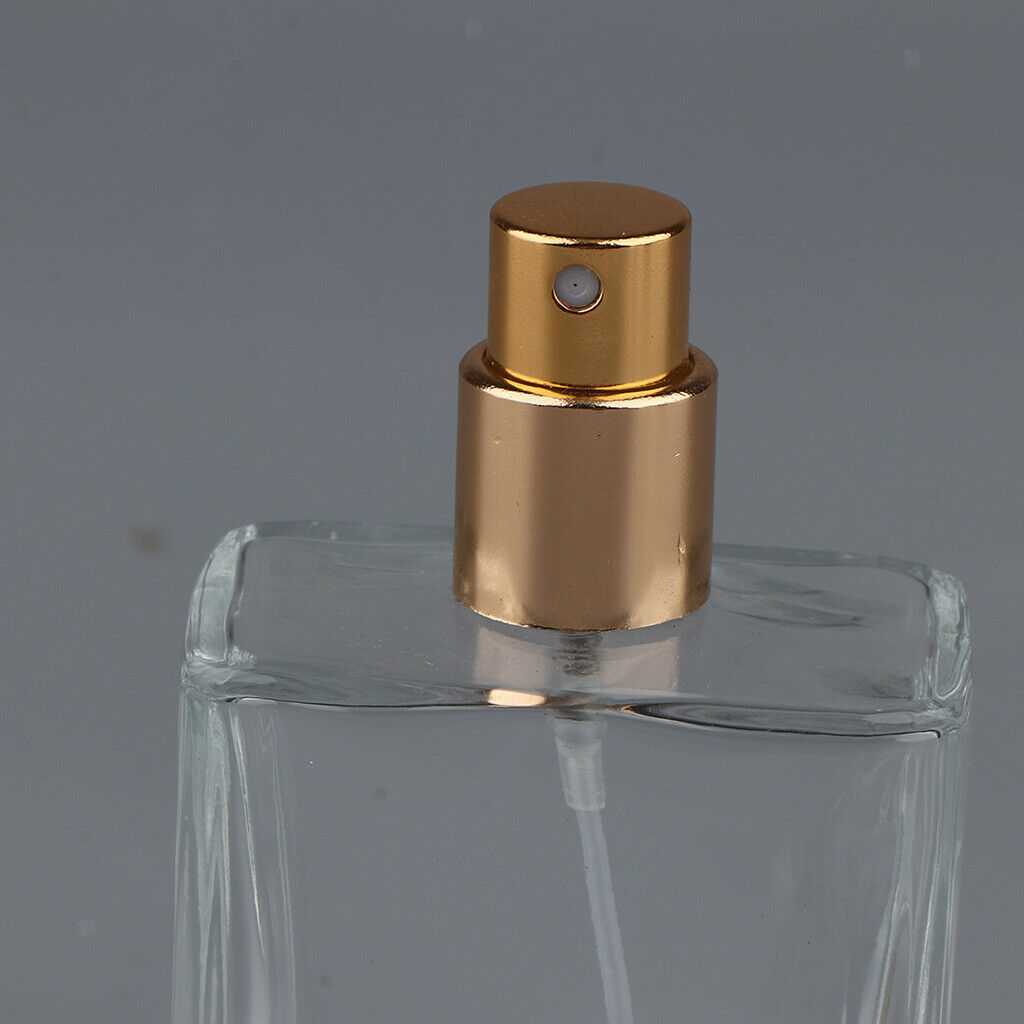 2pcs Empty Glass Perfume Bottles Aftershave Spray Containers 50ml Black/Red