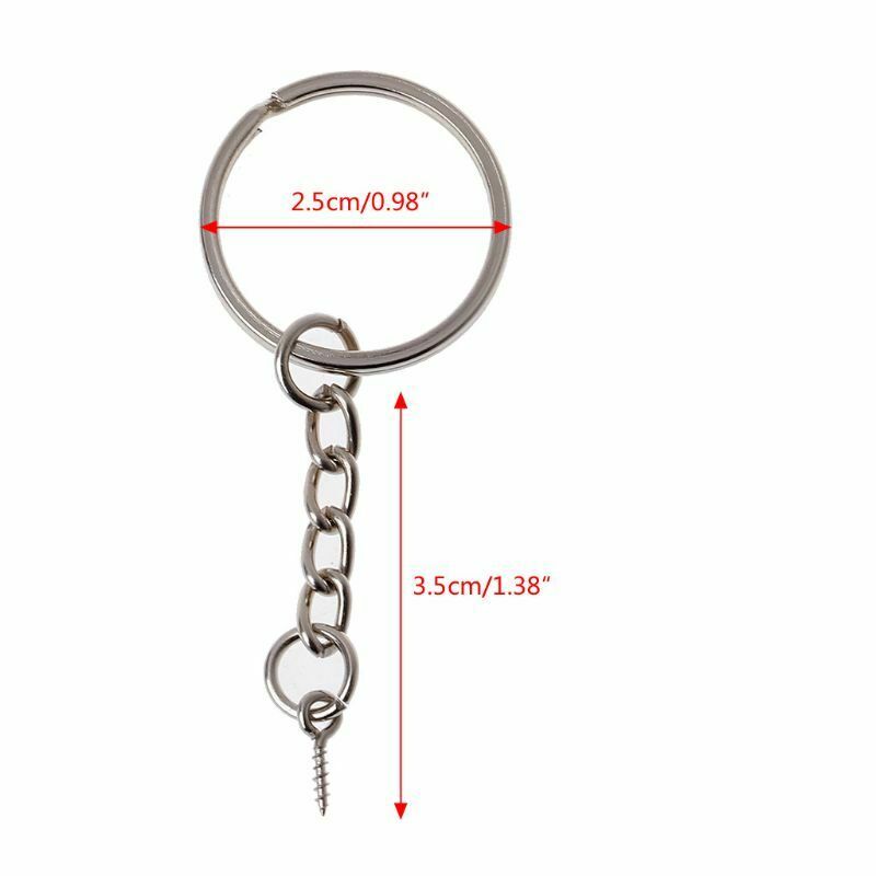 20Pcs Screw Eye Pin Key Chains With Jump Open Ring Chain Extender Jewelry Making