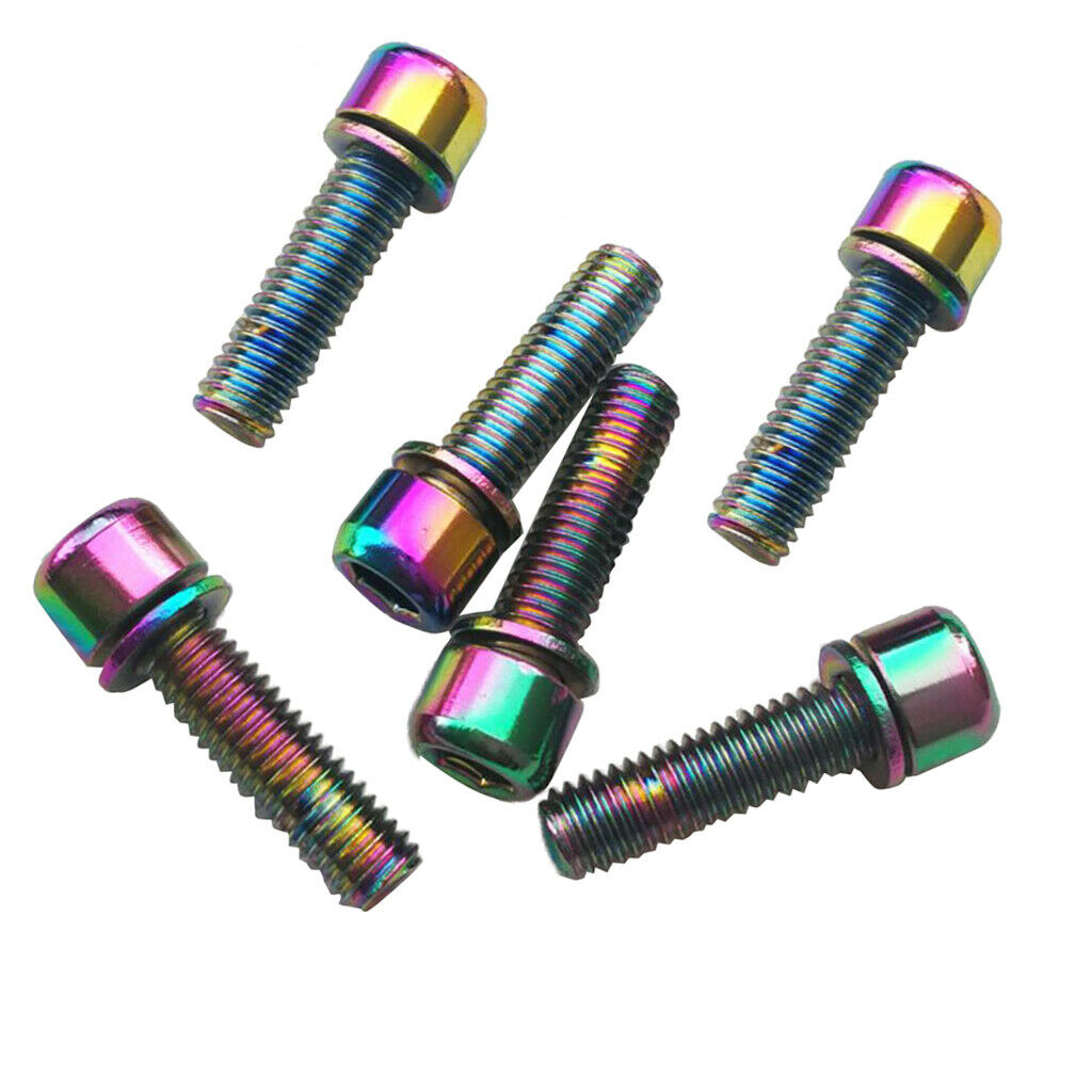 24x MTB Road Bike Bicycle M5x18 Handlebar Rear Rack Hex Socket Screw Bolt