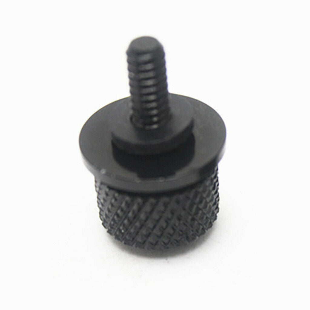 Billet Aluminum Alloy Motorbike Motorcycle 6mm Seat Bolt Screw Top Black