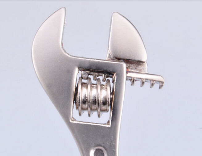 Stainless Steel Keychain Adjustable Creative Wrench Spanner Key Chain Keyring US