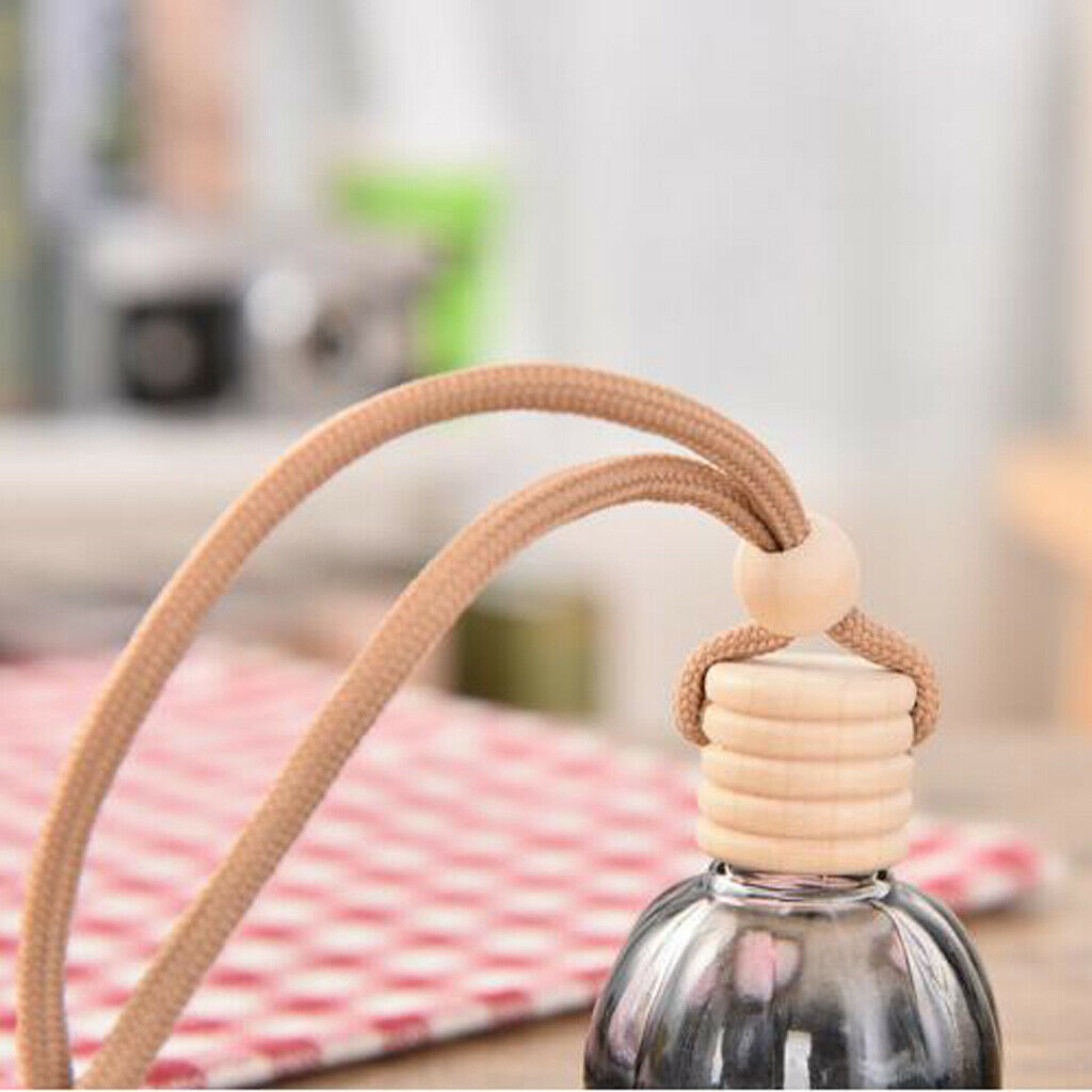 20Pcs 10ml Perfume Bottle Car Hanging Pendant Home Decor Round