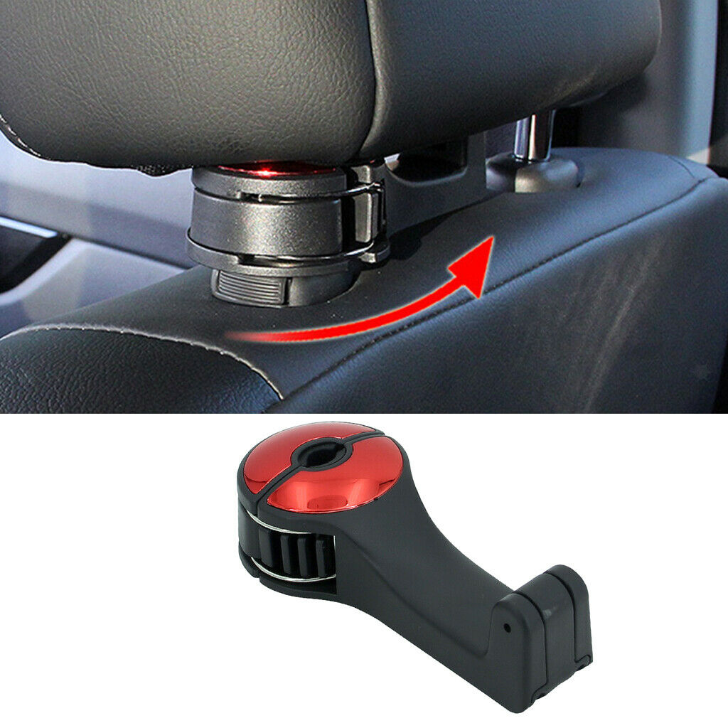2in1 Vehicle Car Seat Back Hook with Phone Holder Hanger Organizer for Bag