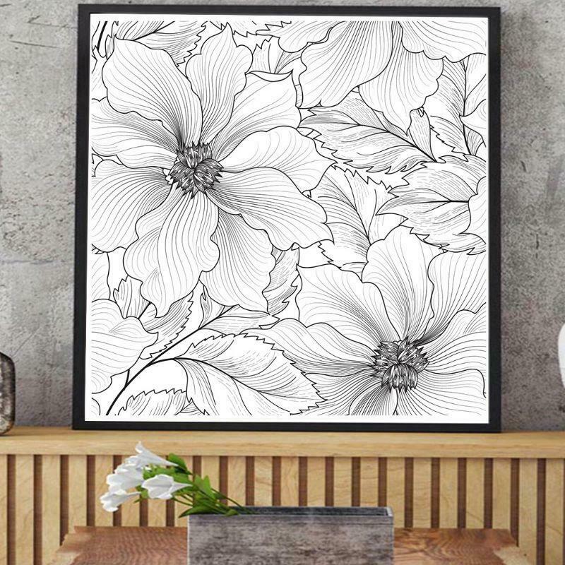 Flowers Background Silicone Clear Stamp Seal DIY Scrapbooking Embossing Album