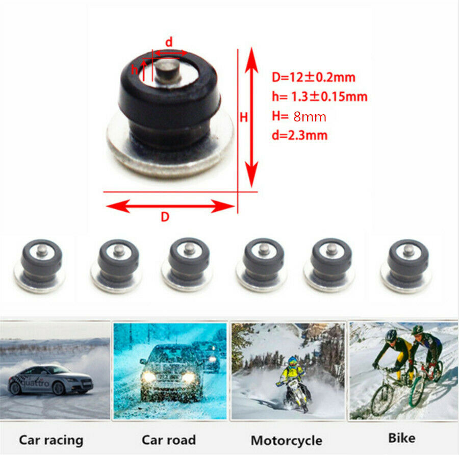 Aluminum Tire Stud Spikes For Winter Ice Antiskid Car Track ATV  100pcs/ Set