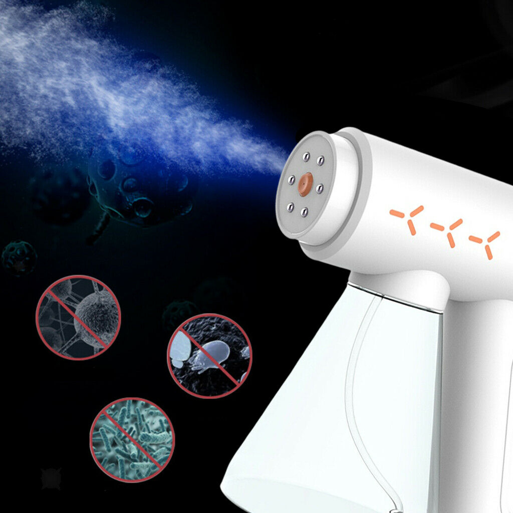 300ML Cordless 18W Blue Light Spray Disinfectant Sprayer Gun for Home Office